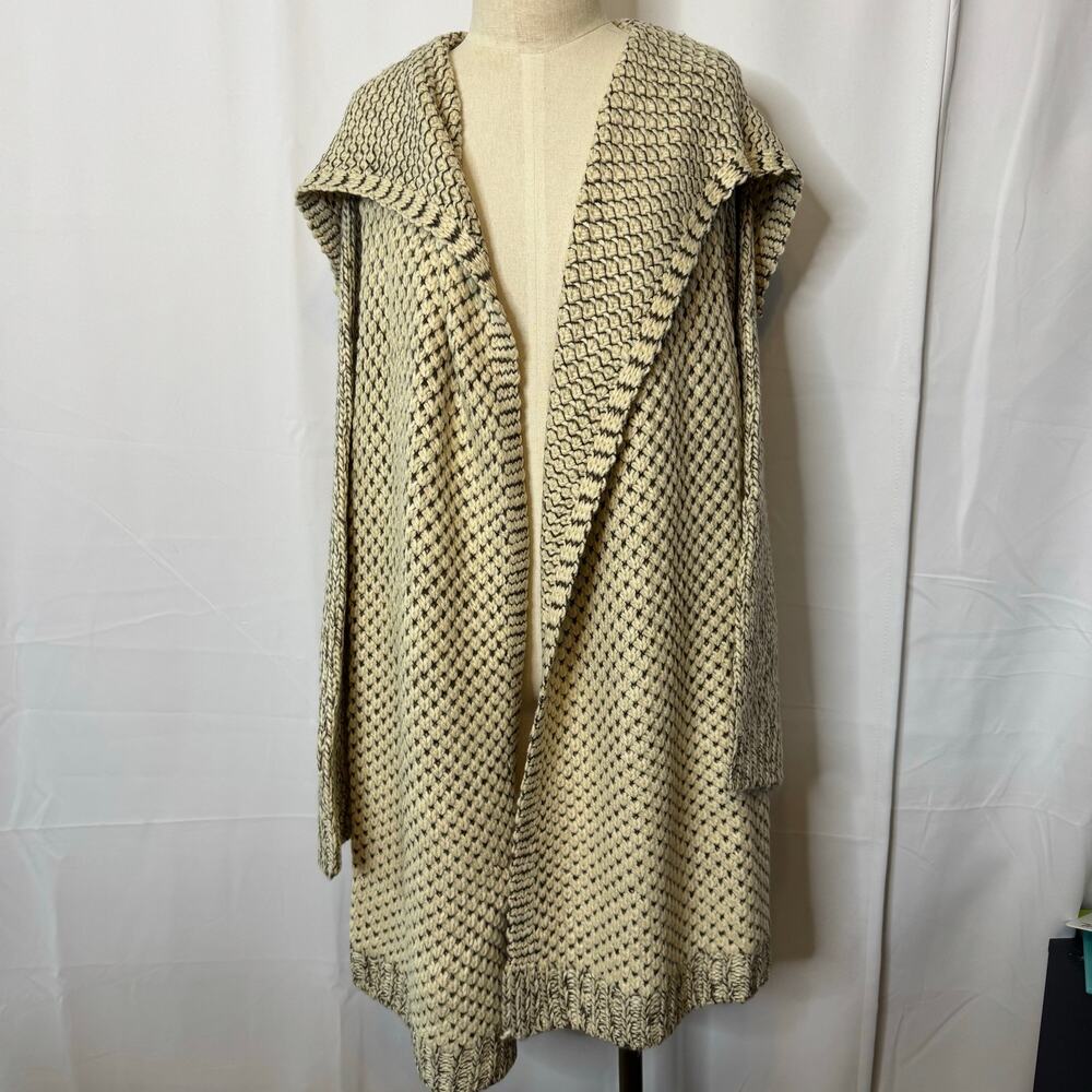 Roaman’s Plus Size 18/20 Chunky Knit Shawl Collar Open Cardigan